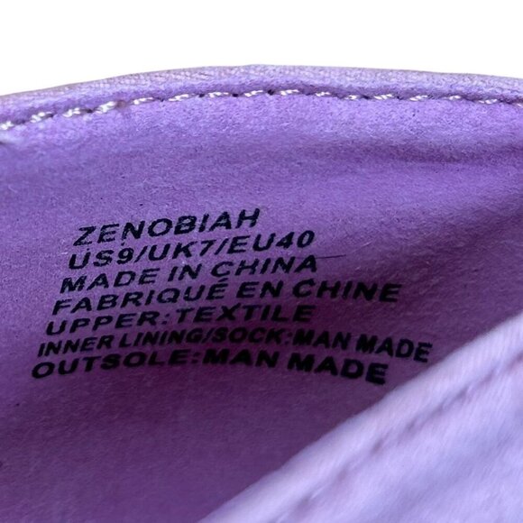 JUSTFAB Zenobiah Size 9 Pink Heels Block Preppy Cottage Coquette Retro - Picture 8 of 9